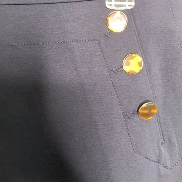 ANN Taylor Tortoiseshell Button Mini Skirt - Picture 6 of 9